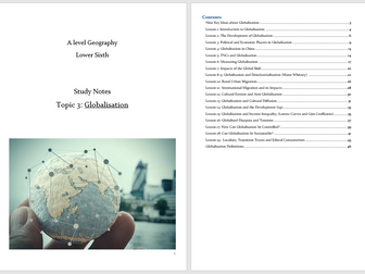 Globalisation Resources Pack (Edexcel, A level)