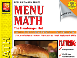 Consumer Multiplication & Division: Hamburger Hut Menu Math