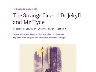 Jekyll and Hyde knowledge organiser: context, characters, themes and key quotations