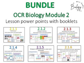 Module 2 lesson bundle OCR A level Biology