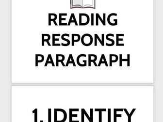 Reading Response Ladder - Display