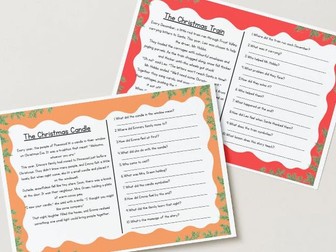 LKS2 Christmas Reading Comprehension Pack – 3 Festive Stories with Questions & Answers (Pack 4)