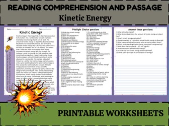 Explore Kinetic Energy: Engaging Reading Passage and Thought-Provoking Questions