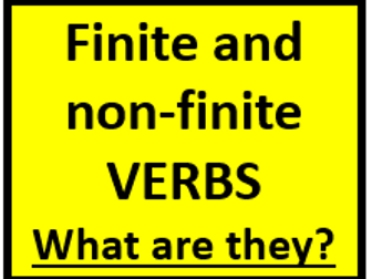 Finite and Non-Finite Verbs