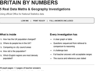 Britain by Numbers: KS2 Statistics Pack