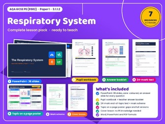 AQA GCSE PE 04: The Respiratory System – Complete Topic Pack