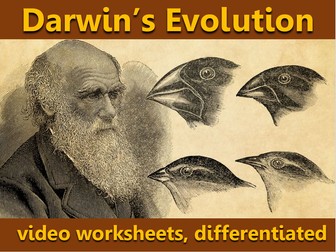Darwin's Idea: video worksheets, differentiated