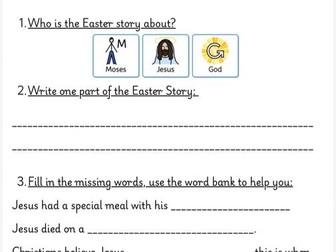 RE- Easter assessment