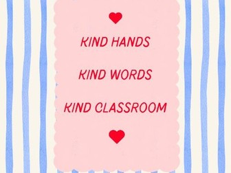 Kind hands poster