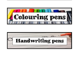 Tray Labels For Classroom Resources Teaching Resources