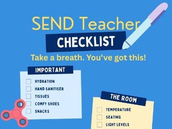 SEND Teacher Checklist