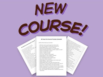 Handout IB Visual Arts Journal Prompts: Generate!