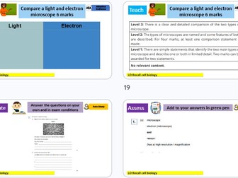 Cells and microscope revision GCSE Combined Science AQA