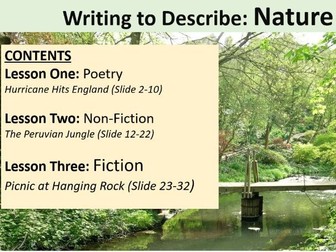 P1 Q5: Writing to Describe- Nature