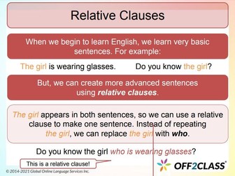 How To Teach Relative Clauses: An ESL Lesson Plan