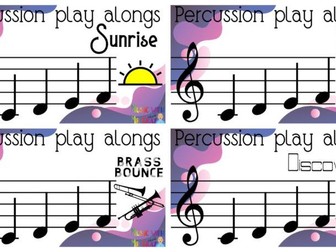 Percussion play alongs - CDEF