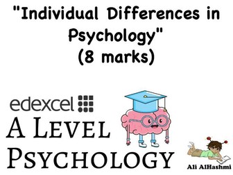 Individual Differences in Psychology - 8 Mark Example Answer