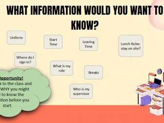 Work Experience- What you should know before you start