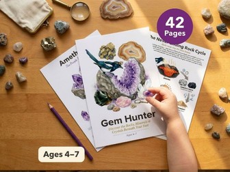 Gem Hunter Rock & Mineral Worksheets | Geology Activities Ages 4-7