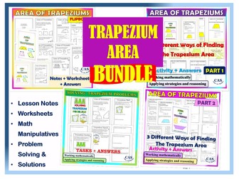 Measurement and Geometry Bundle | Area of Trapeziums