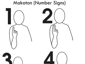 Makaton Numbers Vocabulary Resource 1-10