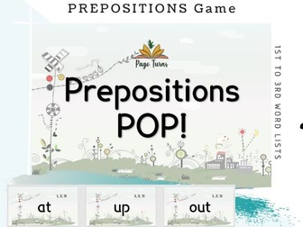 Sight Words PPT Game PREPOSITIONS 1st to 3rd