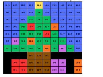 Christmas Mosaic Colouring Sheet
