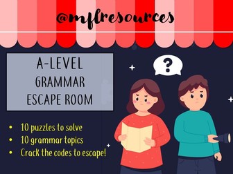 A-Level Spanish - Grammar Escape Room