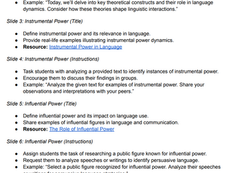 Pearson Edexcel IAL Unit 4 - Power of Language