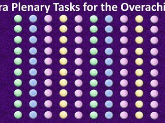 Interactive Extra Plenary Tasks / Extension Tasks / Self-Assessment Tasks - For the overachievers!