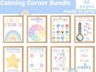 Calm Corner Posters and Activities