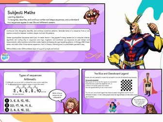 Sequences – Arithmetic, Geometric, and Special Sequences (Year 7)