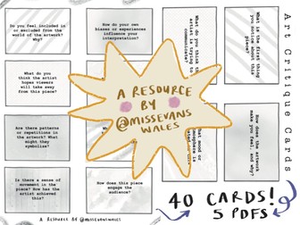 40 Art Analysis Cards - GCSE Art