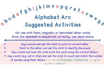 Alphabet Arc Activities