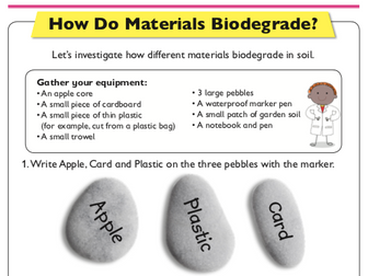 Let's Investigate Plastic Pollution: How do materials biodegrade?