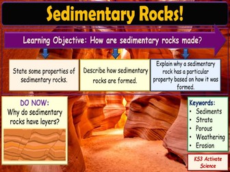 Sedimentary rocks KS3 Activate Science