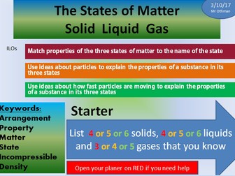 State of Matter, Solid, Liquid and Gas
