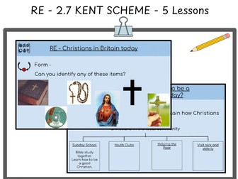 KS2 RE - UNIT 2.7  - What does it mean to be a  Christian in Britain today? USING IB PYP