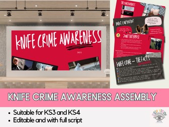 Knife Crime Awareness Assembly – UK Secondary Schools | 2025 Tutor Time or Assembly Slides