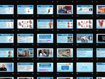 AAQ BTEC Health & Social Care Unit 1 HLD A6. Late Adulthood and health