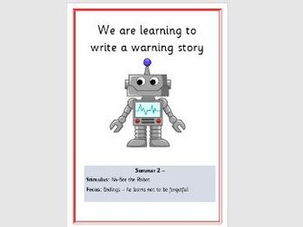 Talk for Writing - No Bot the Robot Yr 1