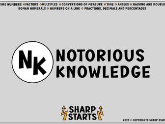 Sharp Starts - Notorious Knowledge