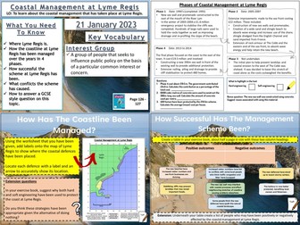 Coastal Management: Lyme Regis