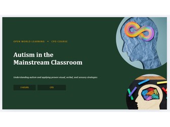 Autism in the Mainstream Classroom - CPD Course | Visual Supports, Sensory Regulation & PACE