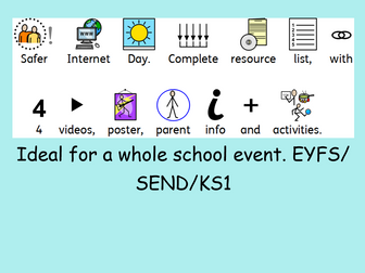 Special Needs Safer Internet Day Resources and videos - suitable for EYFS KS1 SEND