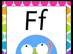 rainbow whiteboard alphabet posters