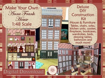 Anne Frank House 1:48 Scale, Anne Frank Project,  Design Tech DIY Dollhouse
