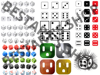 Dice Faces and 3D Dice Arrangements: A Visual Representation