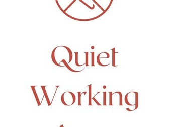 Classroom / room Quiet Poster