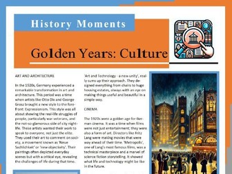 Golden Years in Germany: Culture